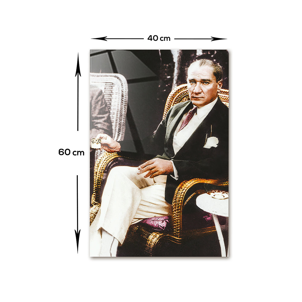 Cam Tablo | Atatürk Serisi | 8 | 40cm x 60cm