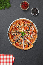 Pizza Servis Tabağı | Supreme Mermer | Mottolu Pizza Tabağı | Çap 32cm
