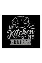 Cam Ocak Arkası Koruyucu | My Kitchen My Rules | 49,5cm X 76cm