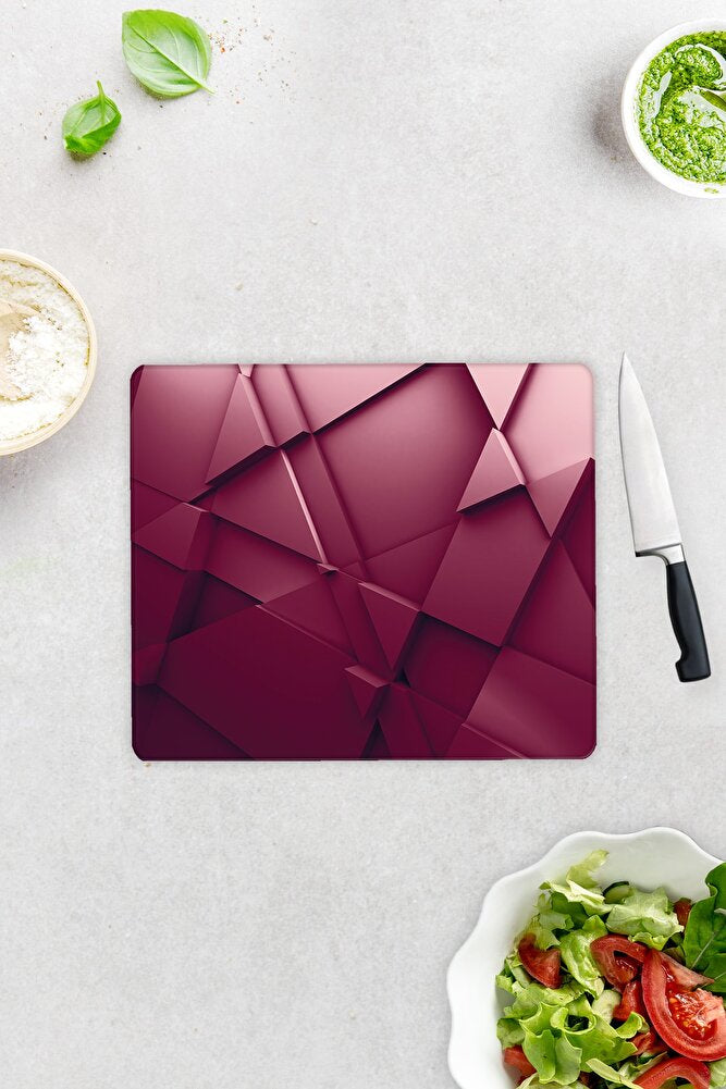 Asil Bordo | Cam Kesme Tahtası - Cam Kesme Tablası | 30 cm x 40 cm