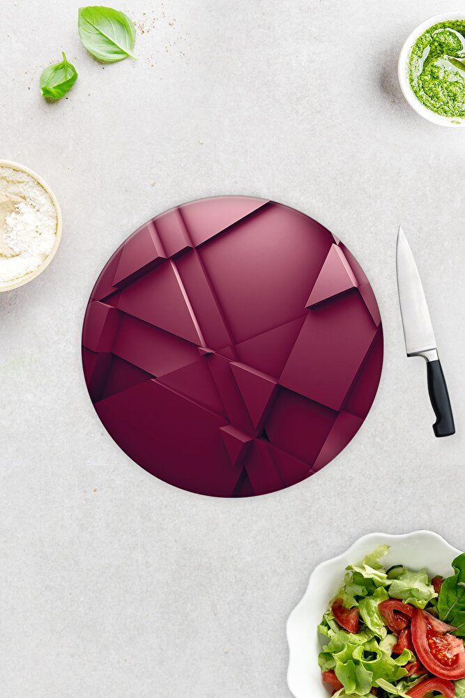 Asil Bordo | Cam Kesme Tahtası - Cam Kesme Tablası | 30 cm x 40 cm