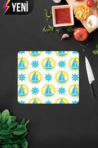 Yelken Desenli | Cam Kesme Tahtası - Cam Kesme Tablası | 29cm x 34cm