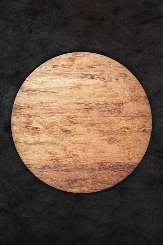 Ahşap Görünümlü | Orta Boy Pizza Servis Tabağı| Çap 32cm