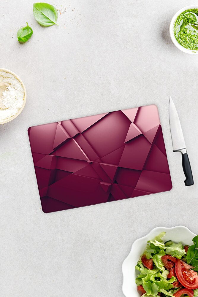 Asil Bordo | Cam Kesme Tahtası - Cam Kesme Tablası | 30 cm x 40 cm