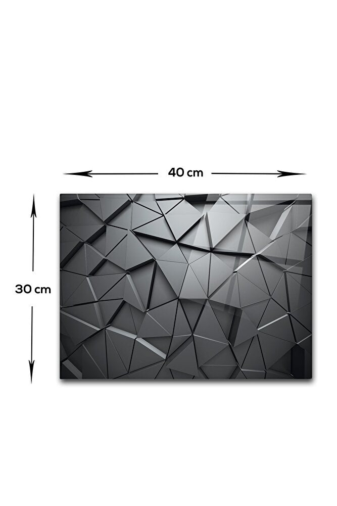 Cam Kesme Tahtası - Cam Kesme Tablası | Antrasit Kristal | 30cm X 40cm