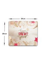 Cam Kesme Tahtası - Cam Kesme Tablası | Happy New Year - Gold | 29cm X 34cm