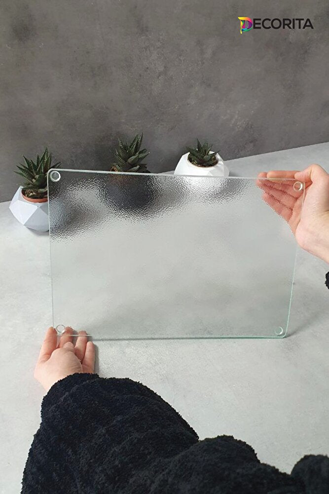 Cam Kesme Tahtası - Cam Kesme Tablası | Buzlu Cam | 20cm X 30cm