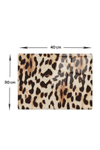 Leopar Desen | Cam Kesme Tahtası - Cam Kesme Tablası | 30cm X 40cm