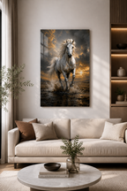 Cam Tablo | Altın Yele | 40cm x 60cm