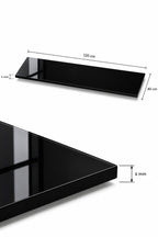 Üst Panel Camı | Siyah Cam | Apex | 120cm x 40cm