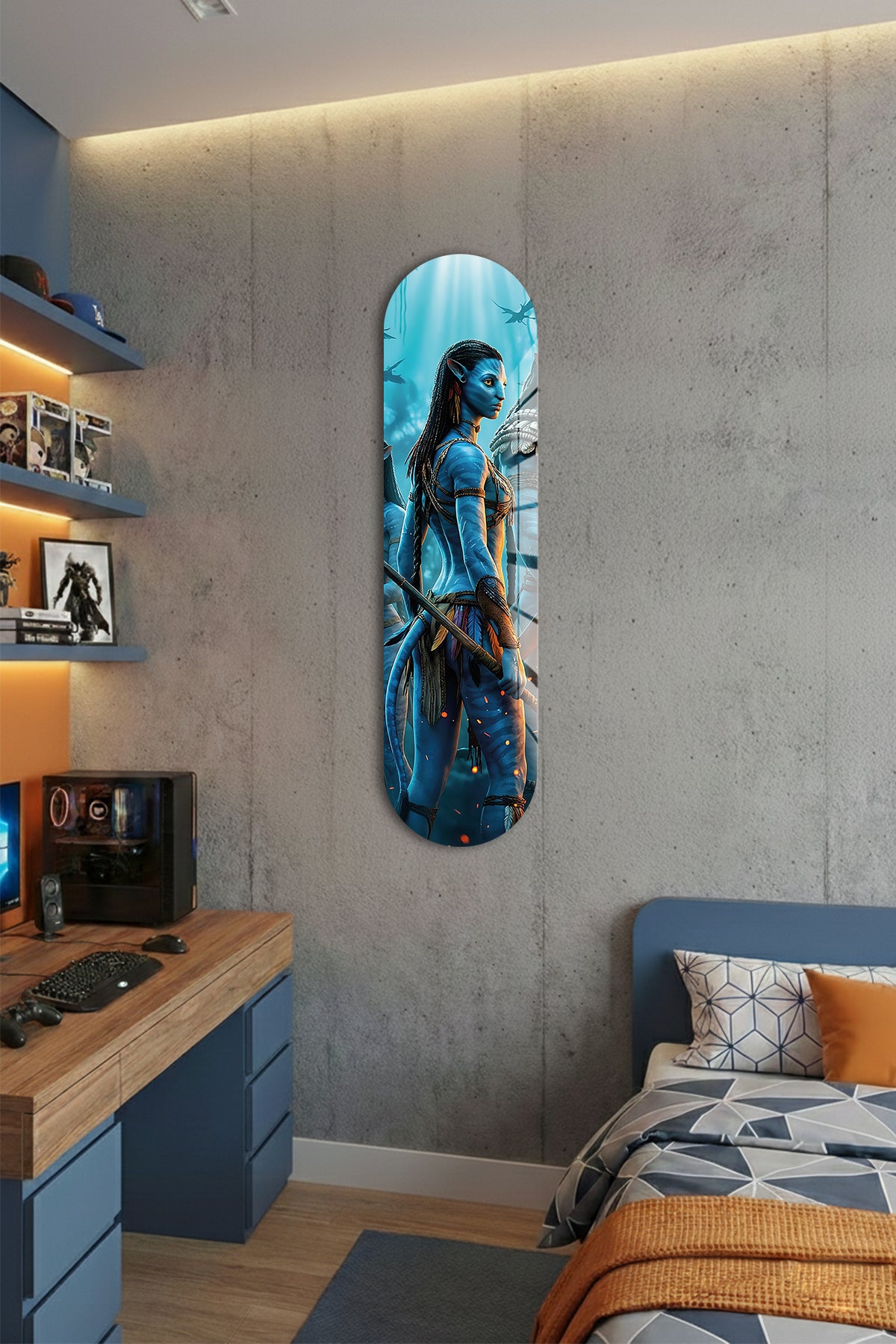 Cam Kaykay Tablo | Avatar-Omatikaya Klanı | 80cm x 20cm