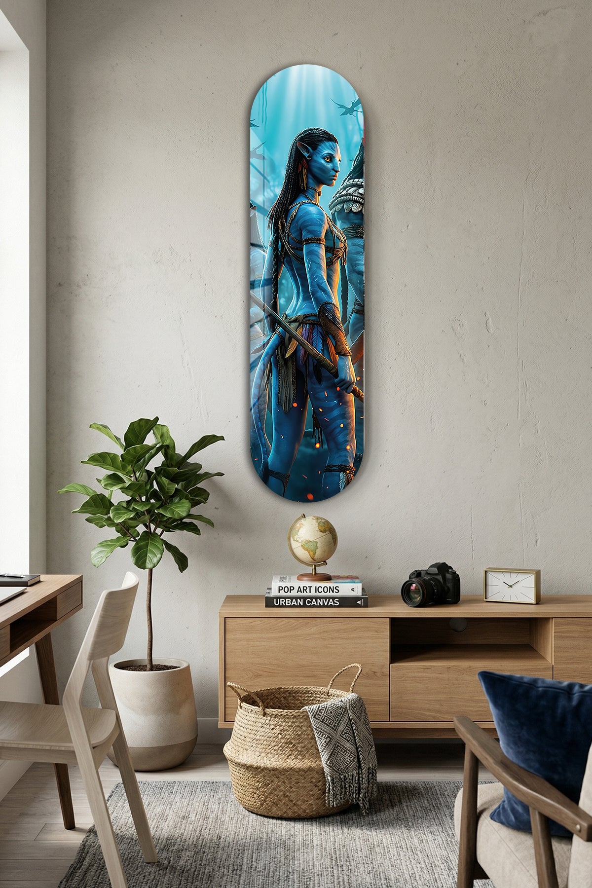 Cam Kaykay Tablo | Avatar-Omatikaya Klanı | 80cm x 20cm