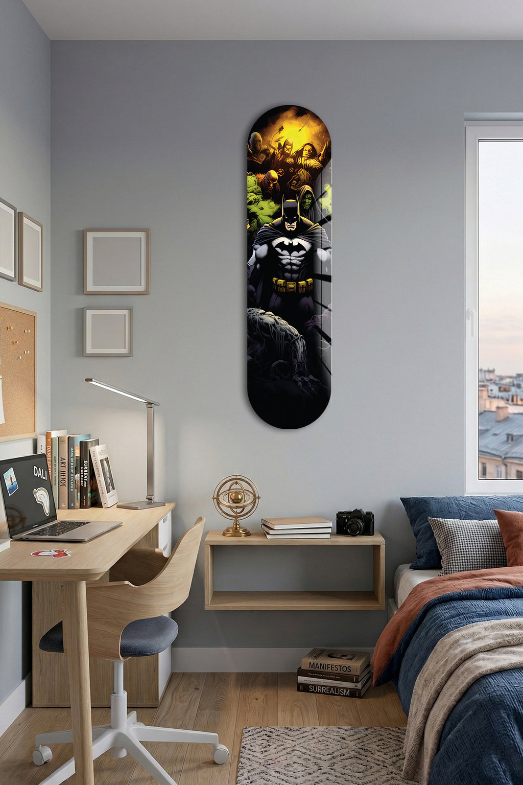Cam Kaykay Tablo | Batman Noir Deck | 80cm x 20cm