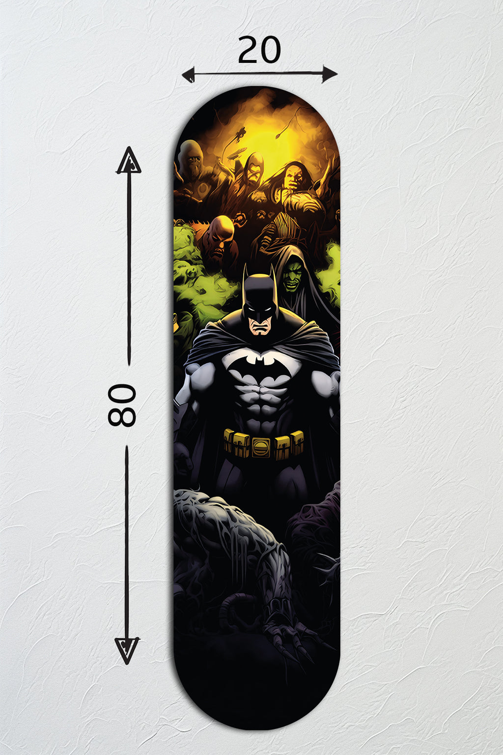 Cam Kaykay Tablo | Batman Noir Deck | 80cm x 20cm