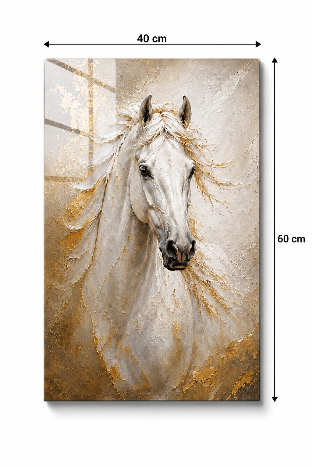 Cam Tablo | Beyaz Asalet | 40cm x 60cm