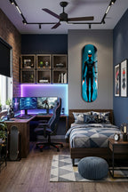 Cam Kaykay Tablo | Dark Hero | 80cm x 20cm