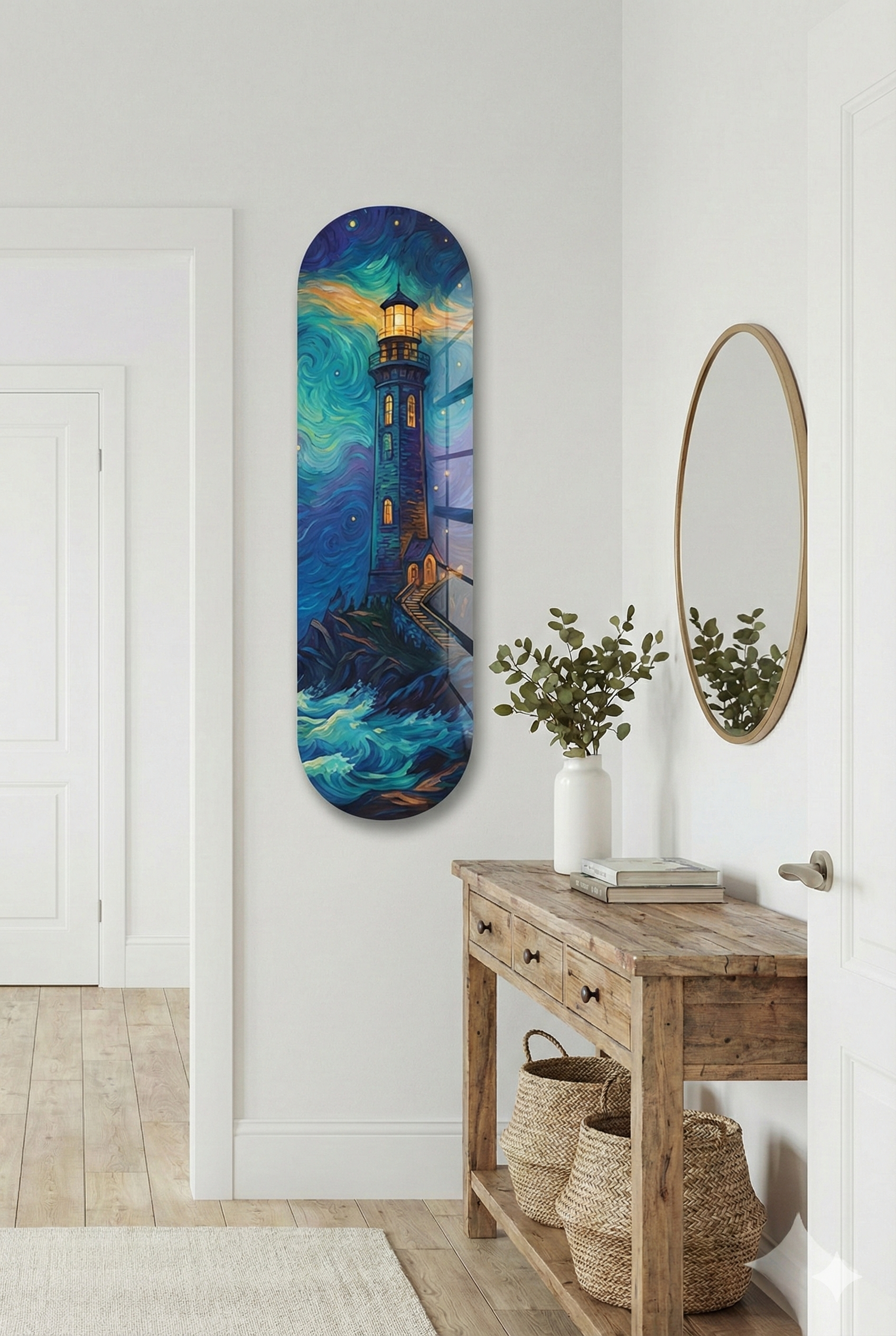 Cam Kaykay Tablo | Fenerin Nöbeti | 20cm x 80cm