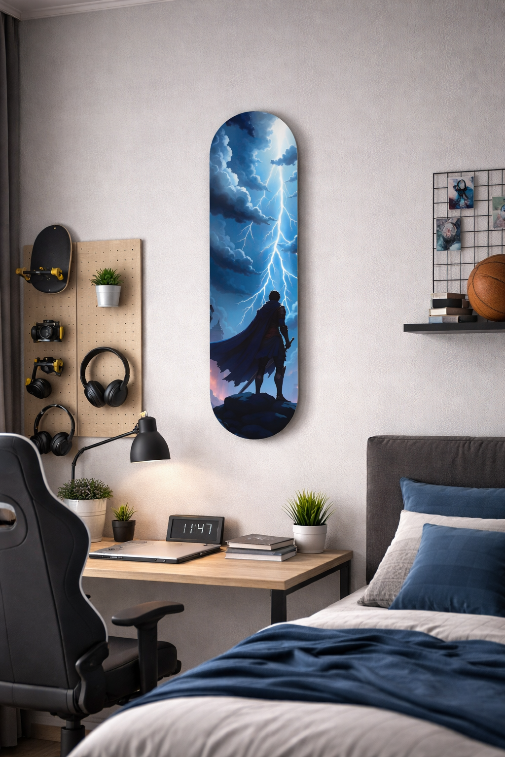 Cam Kaykay Tablo | Fırtına Bekçisi | 80cm x 20cm
