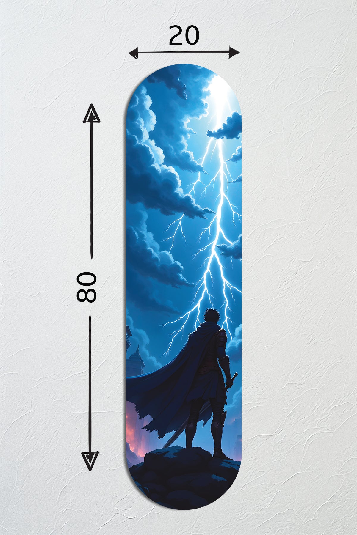 Cam Kaykay Tablo | Fırtına Bekçisi | 80cm x 20cm