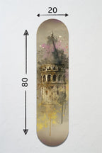 Cam Kaykay Tablo | Galata'da Zaman| 20cm x 80cm
