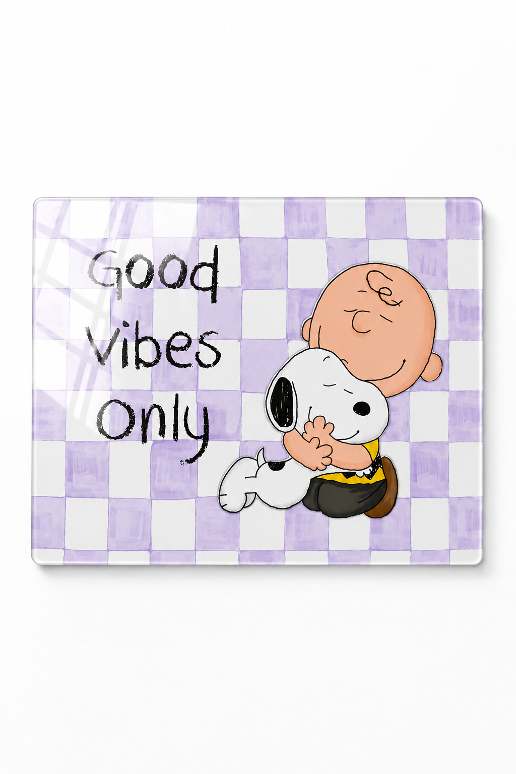 Cam Kesme Tahtası - Cam Kesme Tablası | Kitchen Dreams - Good Vibes Only | 29cmx34cm