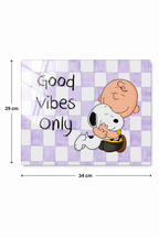 Cam Kesme Tahtası - Cam Kesme Tablası | Kitchen Dreams - Good Vibes Only | 29cmx34cm
