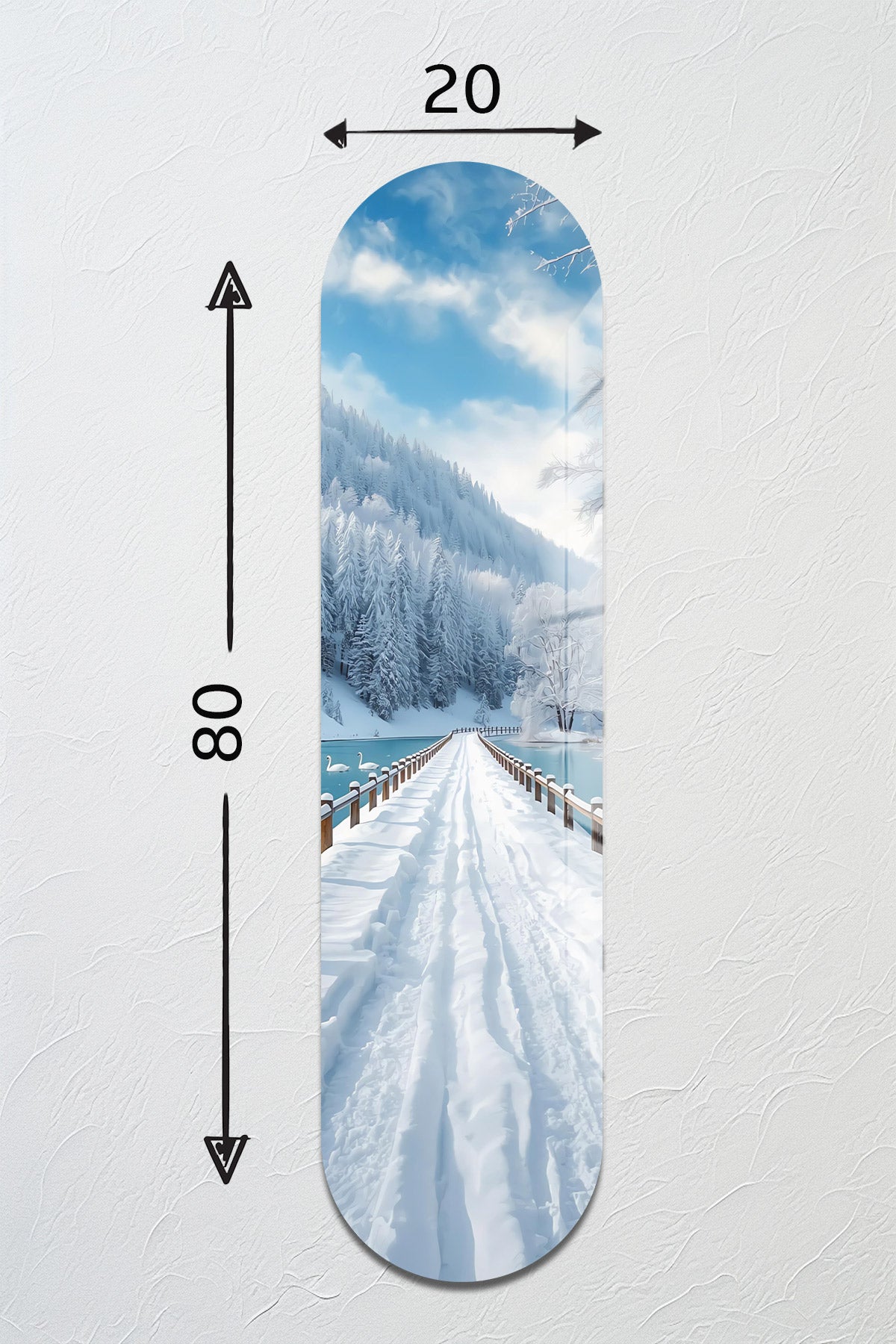 Cam Kaykay Tablo | Huzur Yolu | 20cm x 80cm