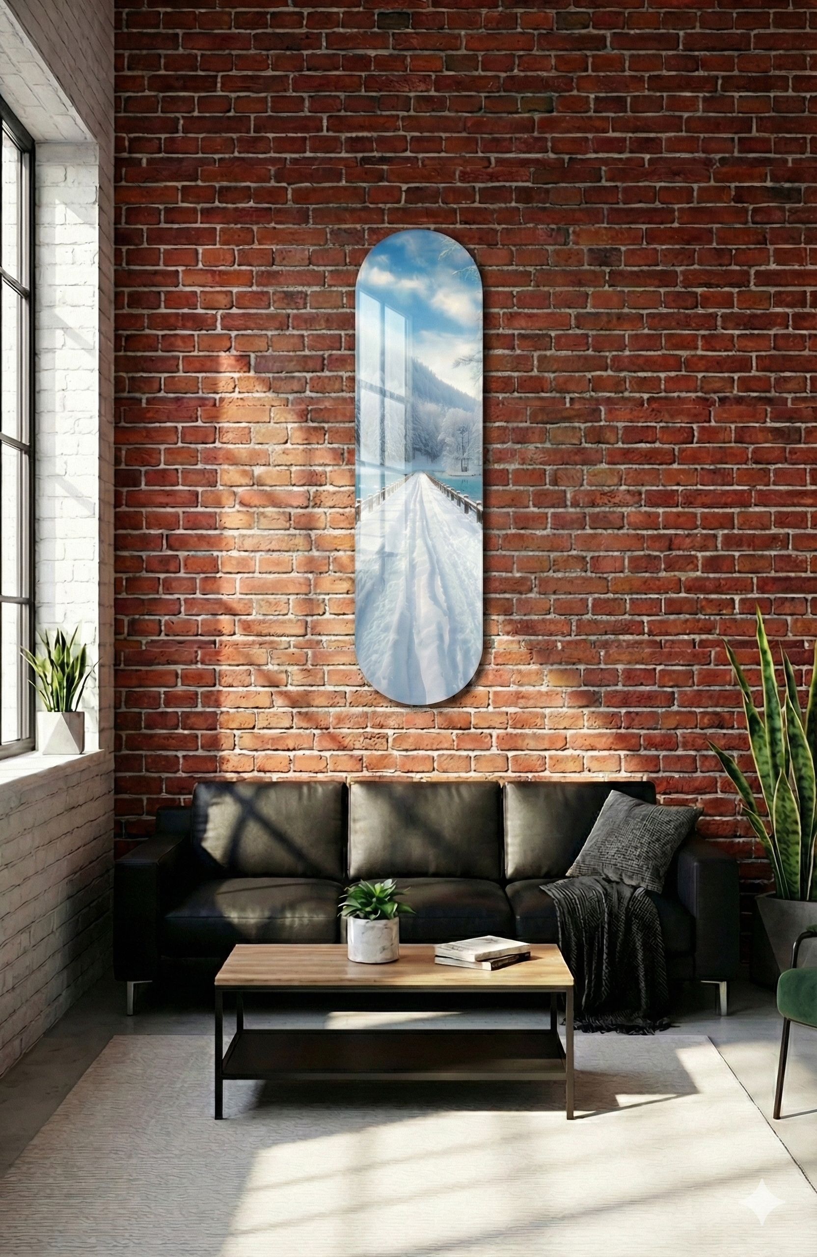 Cam Kaykay Tablo | Huzur Yolu | 20cm x 80cm