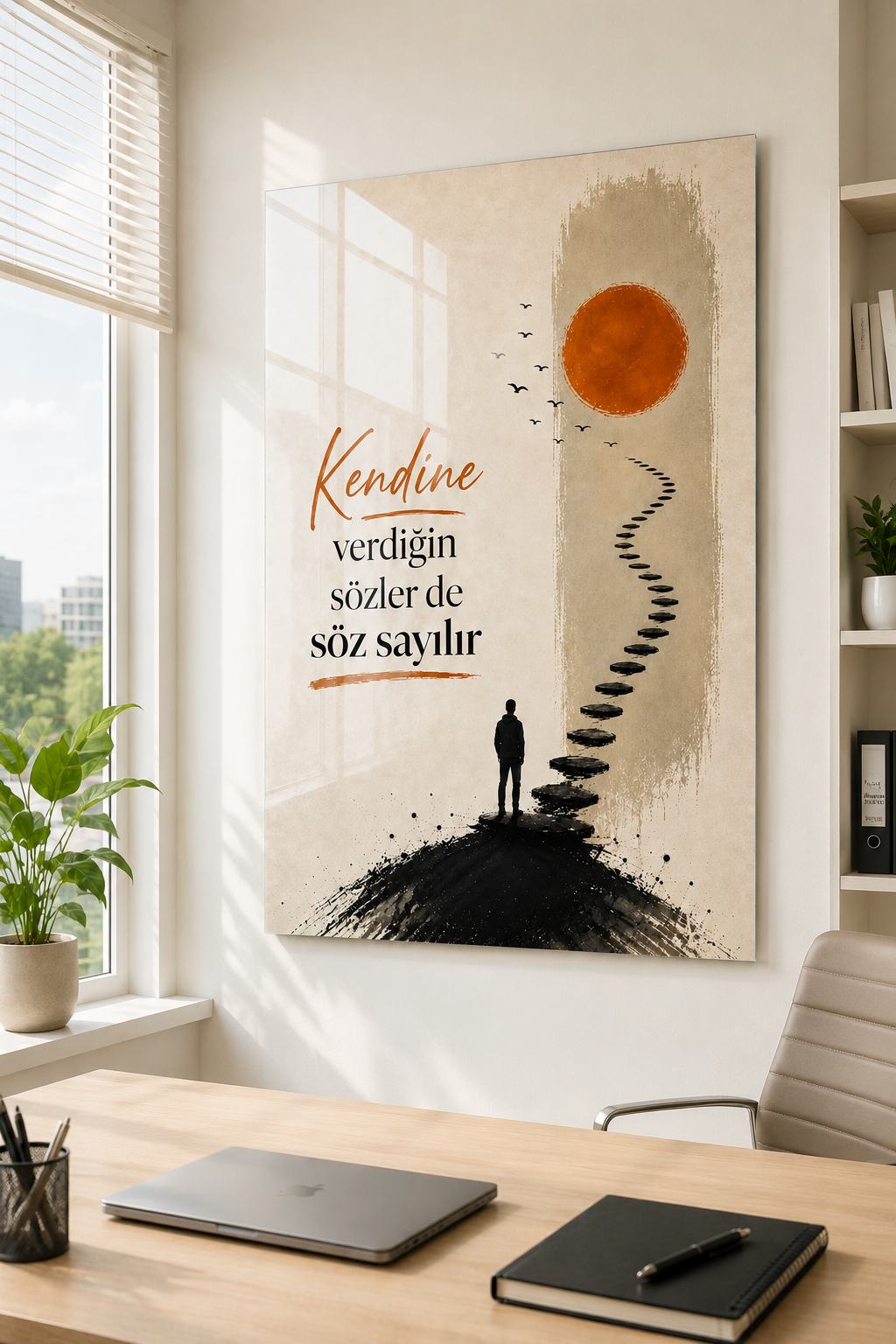 Cam Tablo | Kendine Verdiğin Söz - 2 | 40cm x 60cm