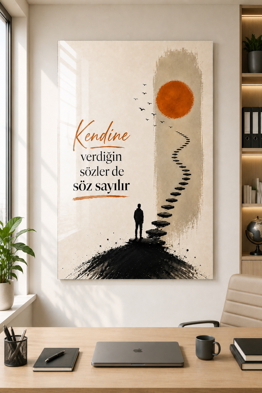 Cam Tablo | Kendine Verdiğin Söz - 2 | 40cm x 60cm