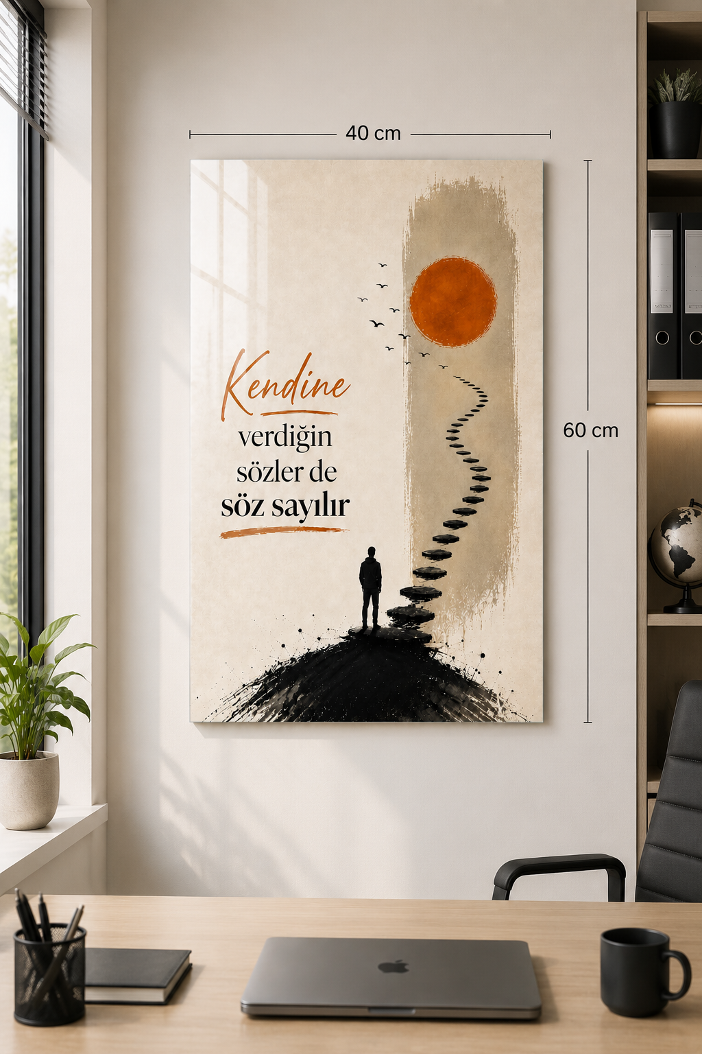 Cam Tablo | Kendine Verdiğin Söz - 2 | 40cm x 60cm