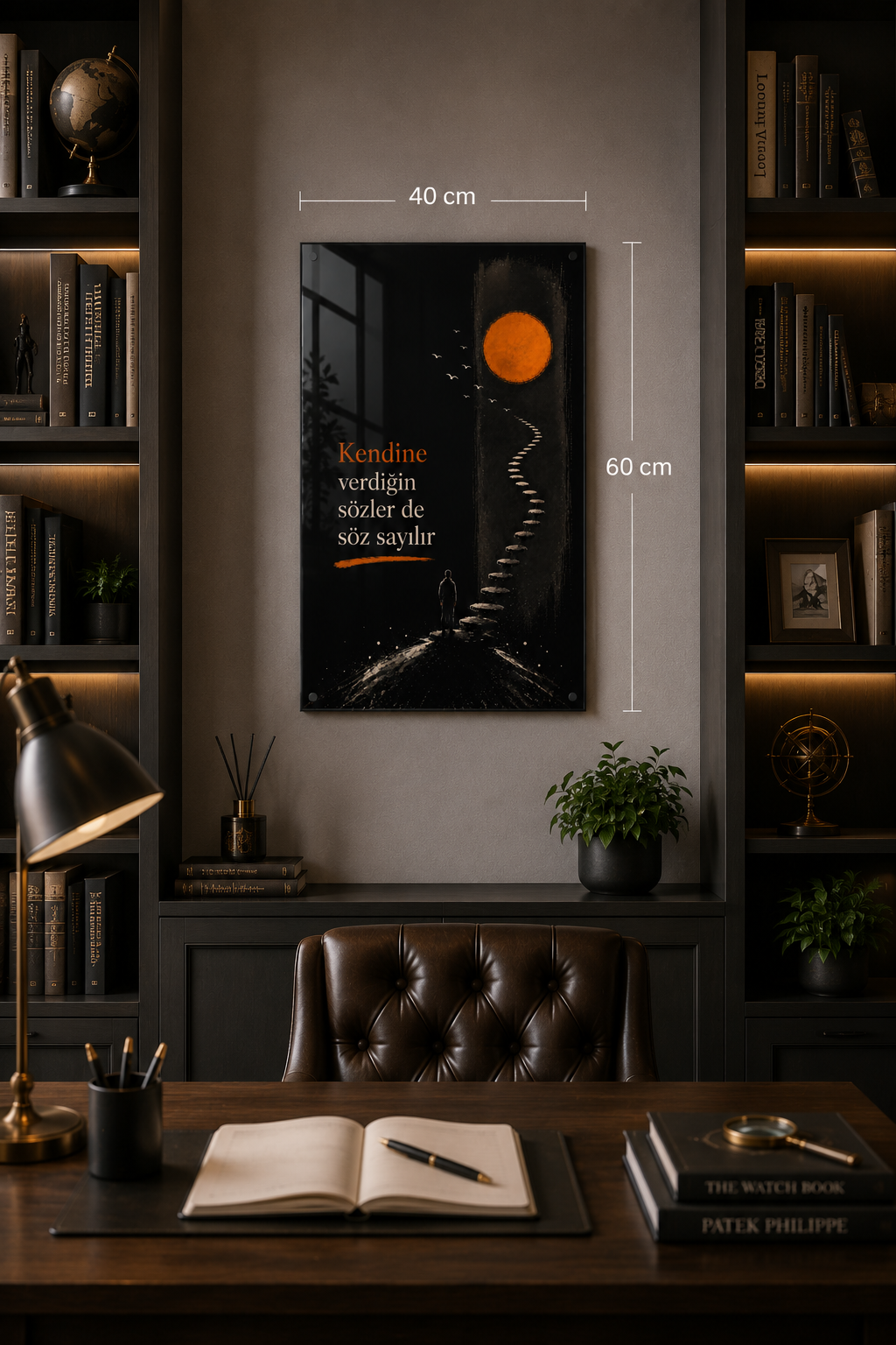 Cam Tablo | Kendine Verdiğin Söz - 1 | 40cm x 60cm