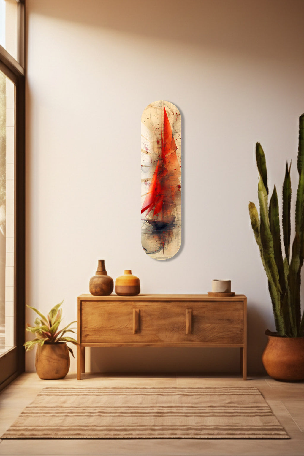 Cam Kaykay Tablo | Marine Sketch | 20cm x 80cm