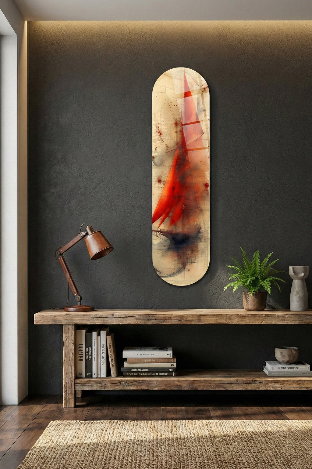 Cam Kaykay Tablo | Marine Sketch | 20cm x 80cm