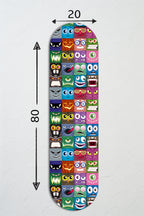 Cam Kaykay Tablo | Monster Moods | 80cm x 20cm