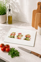 Cam Kesme Tahtası - Cam Kesme Tablası | Neşeli Kaktüsler | 20cm x 30cm
