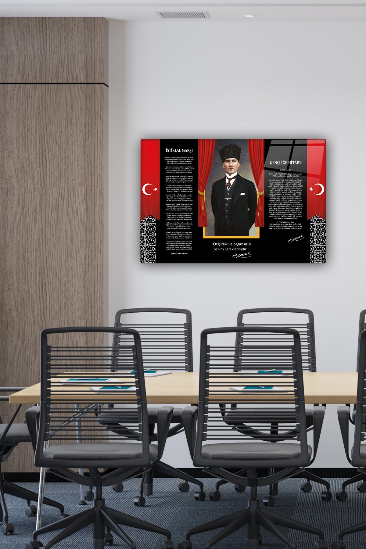 Cam Tablo | Atatürk Serisi | 5 | 40cm x 60cm