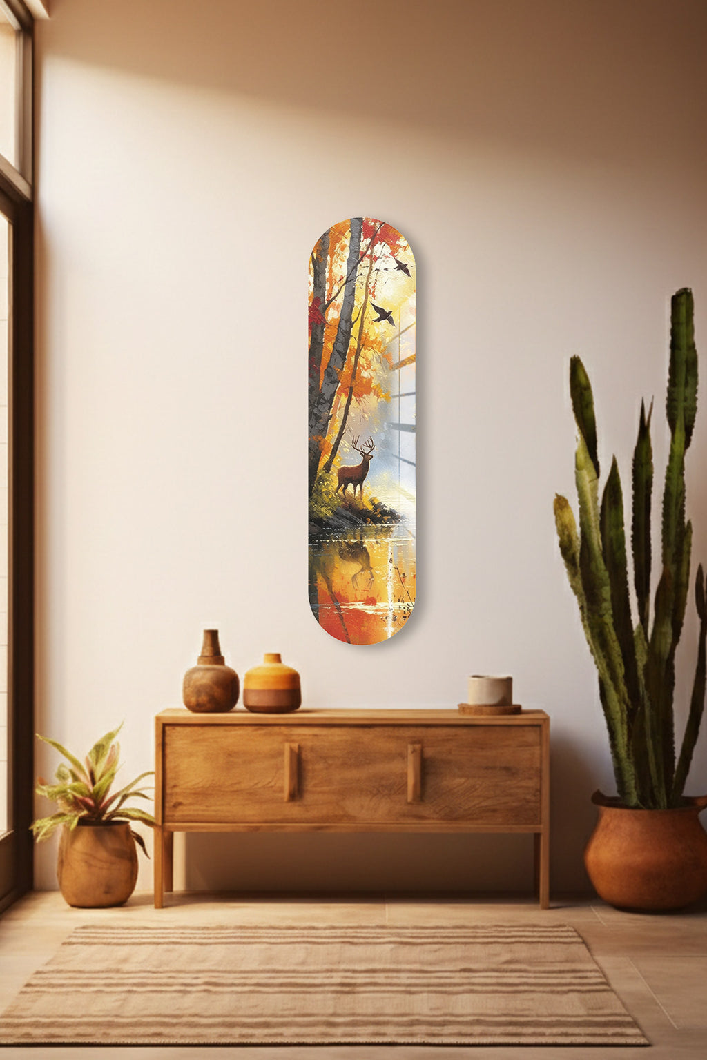 Cam Kaykay Tablo | Orman Rüyası | 20cm x 80cm