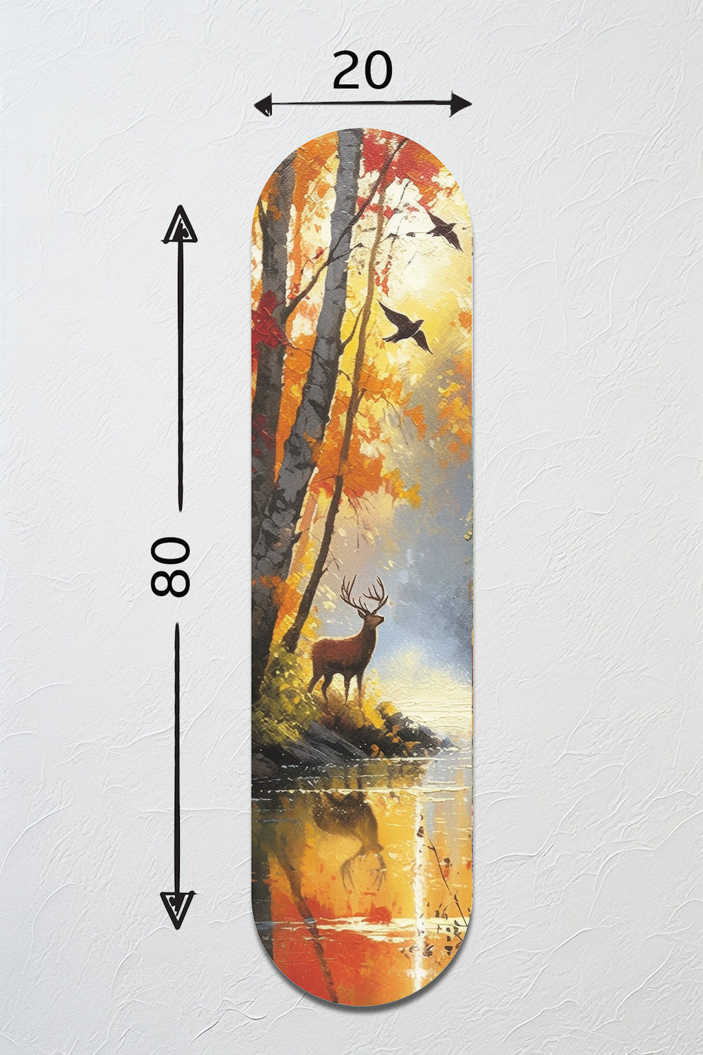 Cam Kaykay Tablo | Orman Rüyası | 20cm x 80cm