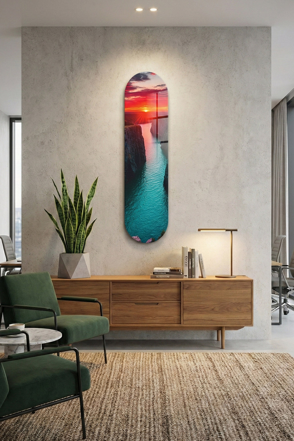 Cam Kaykay Tablo | Saklı Kanyon | 20cm x 80cm