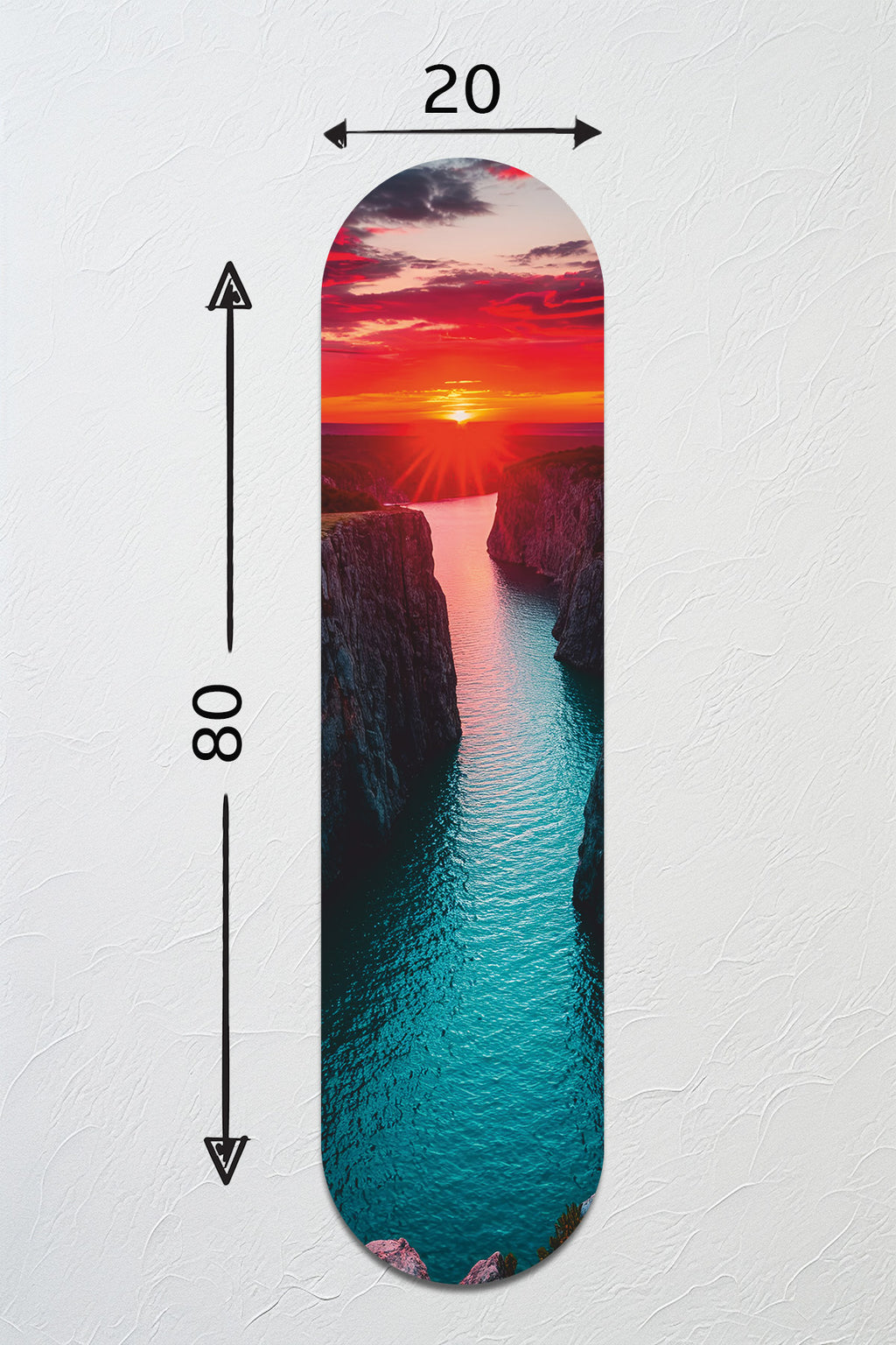 Cam Kaykay Tablo | Saklı Kanyon | 20cm x 80cm