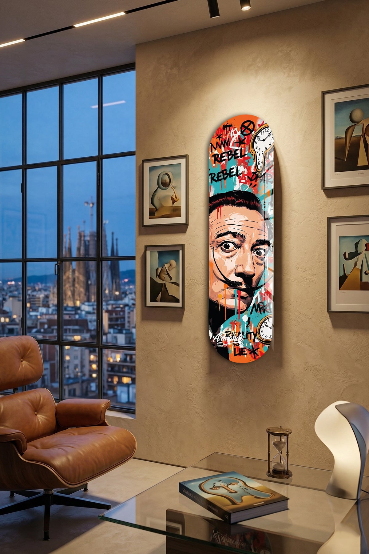 Cam Kaykay Tablo | Modern Salvador | 80cm x 20cm
