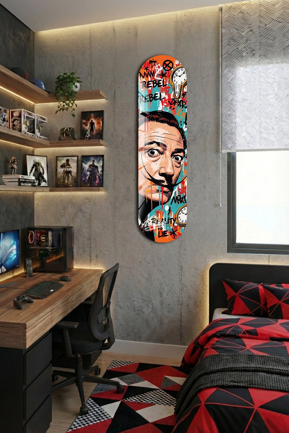 Cam Kaykay Tablo | Modern Salvador | 80cm x 20cm