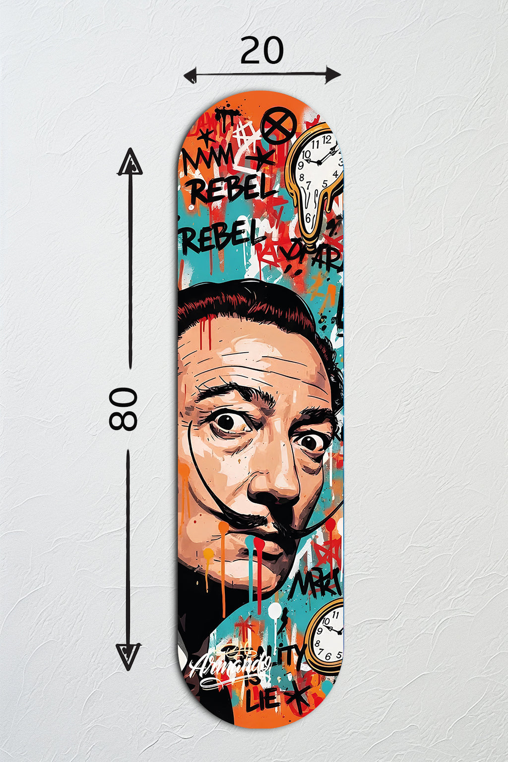 Cam Kaykay Tablo | Modern Salvador | 80cm x 20cm