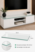 Üst Panel Camı | Saydam Cam | Apex | 120cm x 40cm