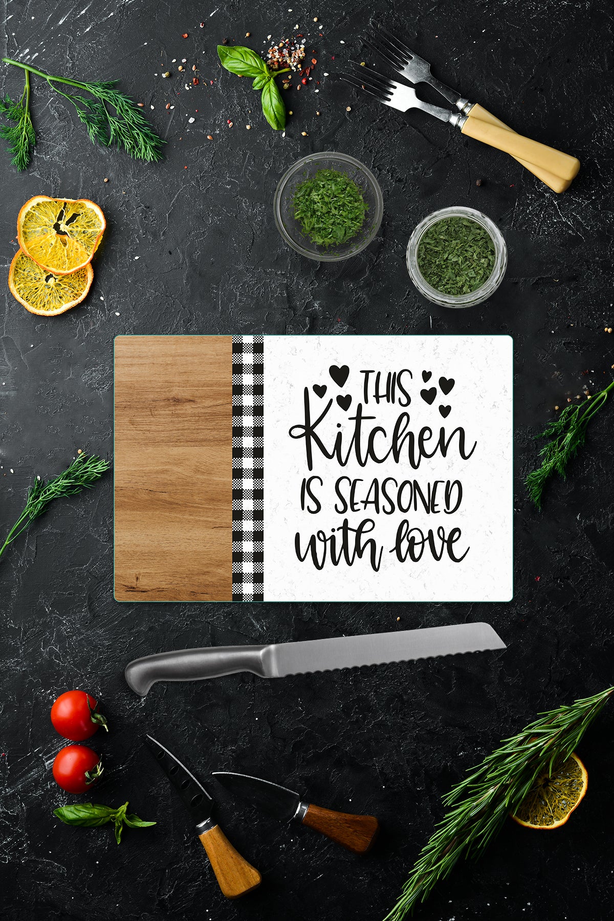 Cam Kesme Tahtası - Cam Kesme Tablası | Sevgiyle Pişen Mutfak | 20cm x 30cm
