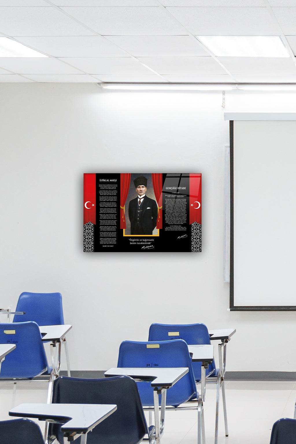 Cam Tablo | Atatürk Serisi | 5 | 40cm x 60cm