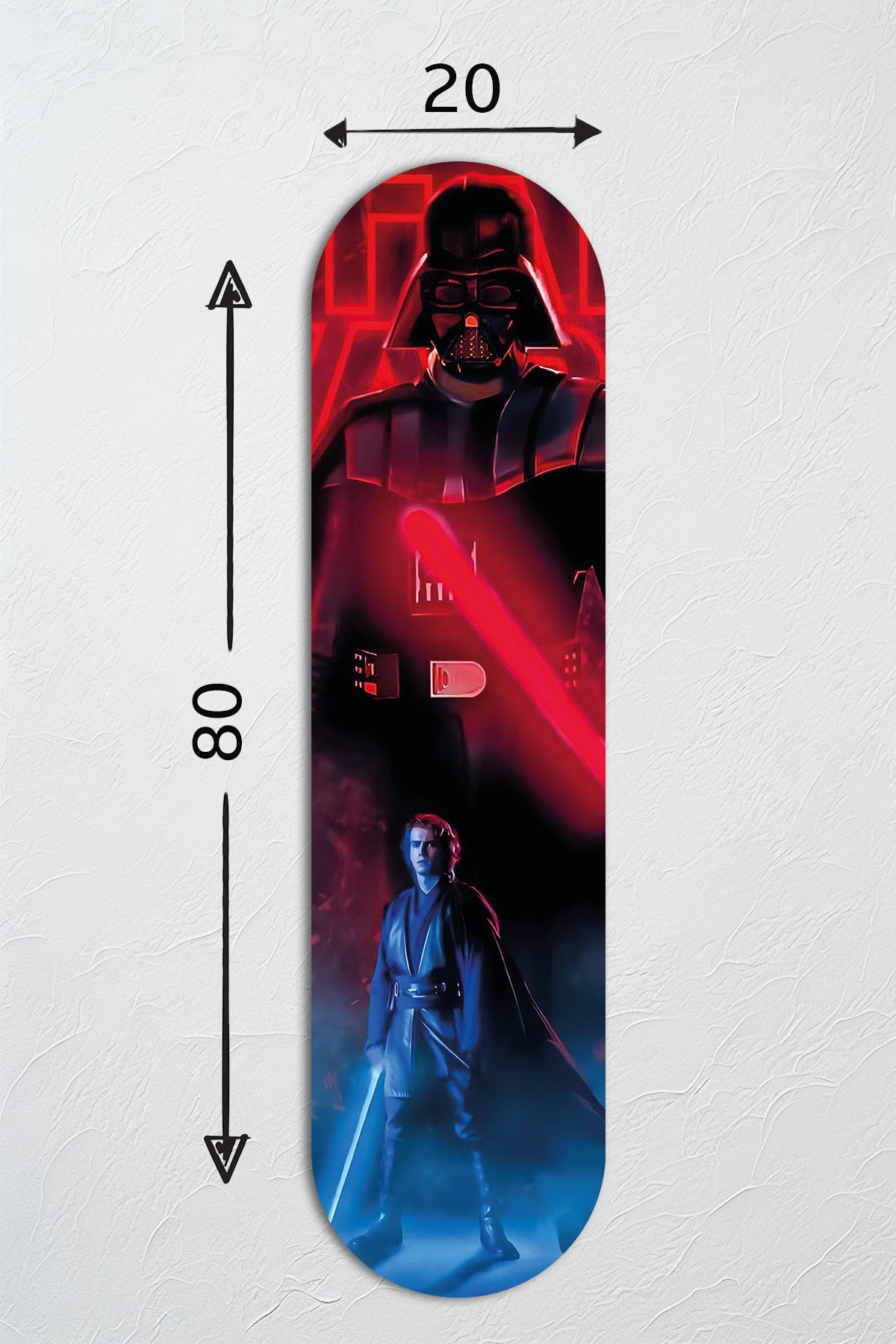 Cam Kaykay Tablo | Darth Vader | 80cm x 20cm