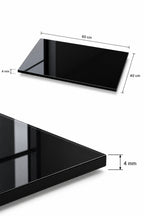Üst Panel Camı | Siyah Cam | Apex | 60cm x 40cm