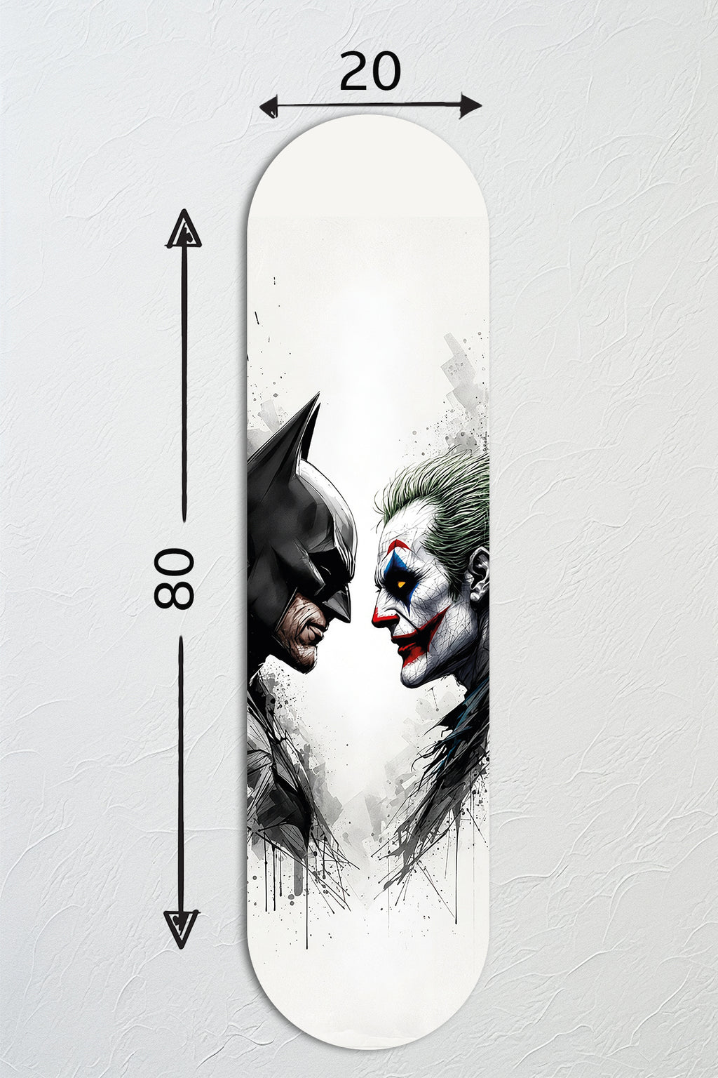 Cam Kaykay Tablo | Batman & Joker | 80cm x 20cm